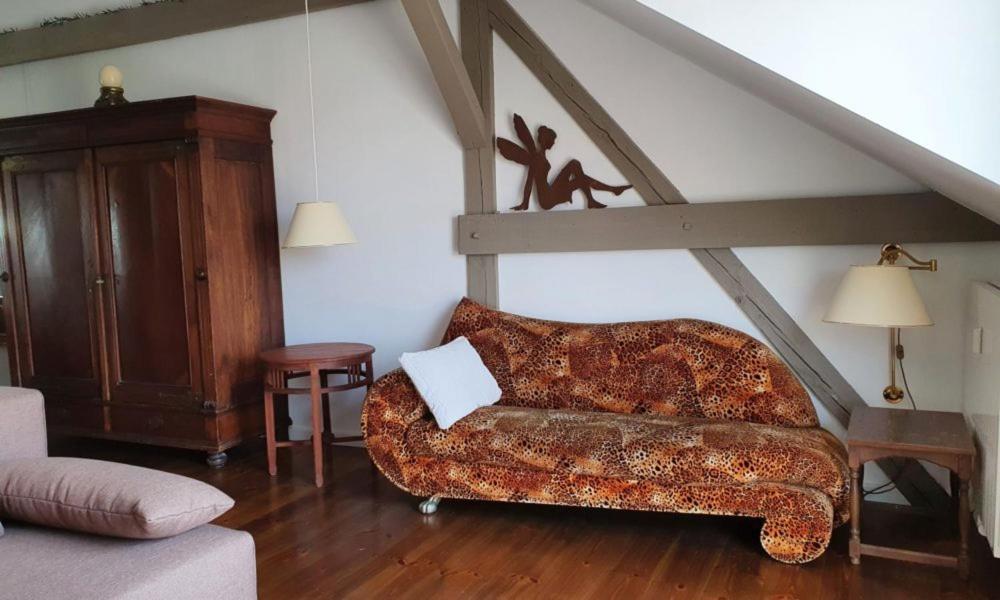 Loggiahaus Am Schloss, 5 Ferienwohnungen, Teils Mit Schloss- Und Seeblick Райнсберг Екстериор снимка